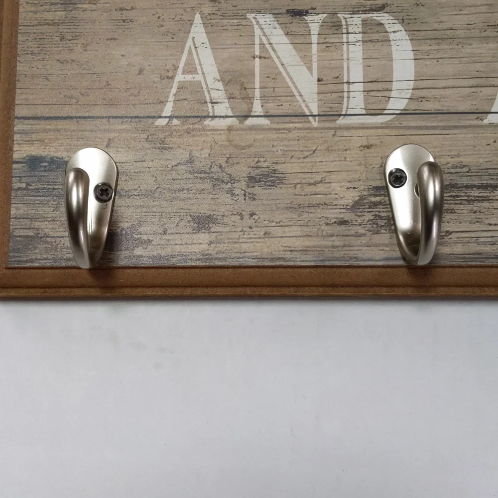 Key/coat hooks wall decor.